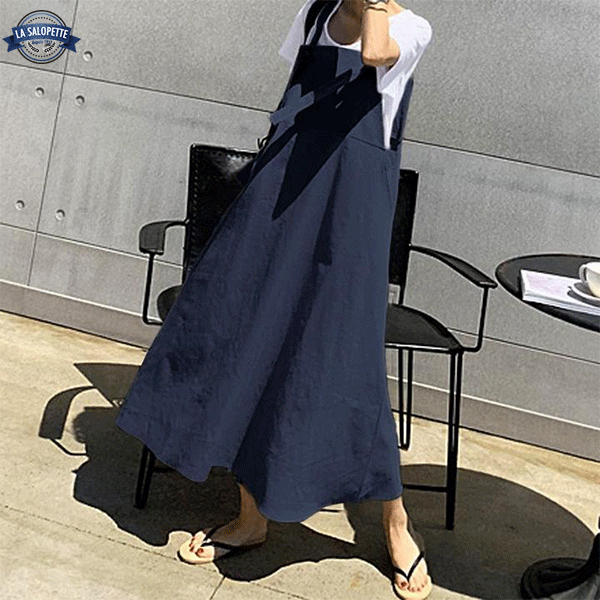 Abito Salopette Aia Blu Navy
