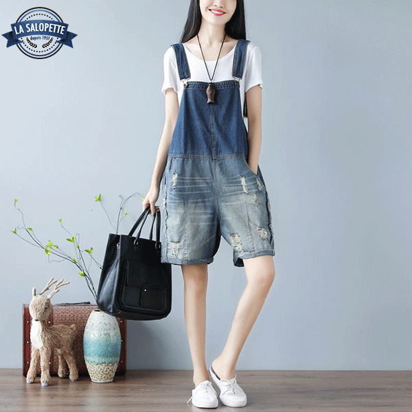 Salopette Corta Jeans Shinjuku