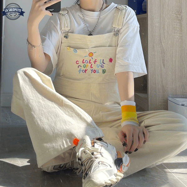 Salopette Vintage Velluto Harajuku