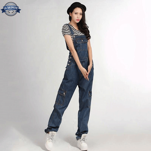 Salopette Vintage Bleue
