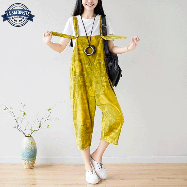 Salopette Vintage Giallo Citronella