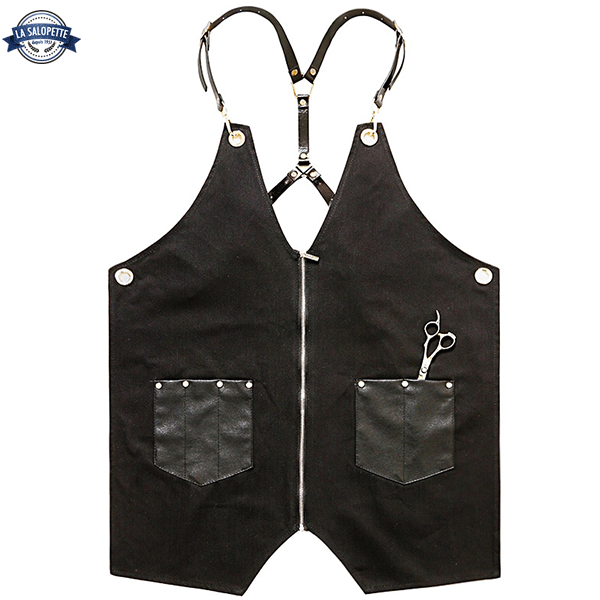 Grembiule da Cucina in Lino Nero